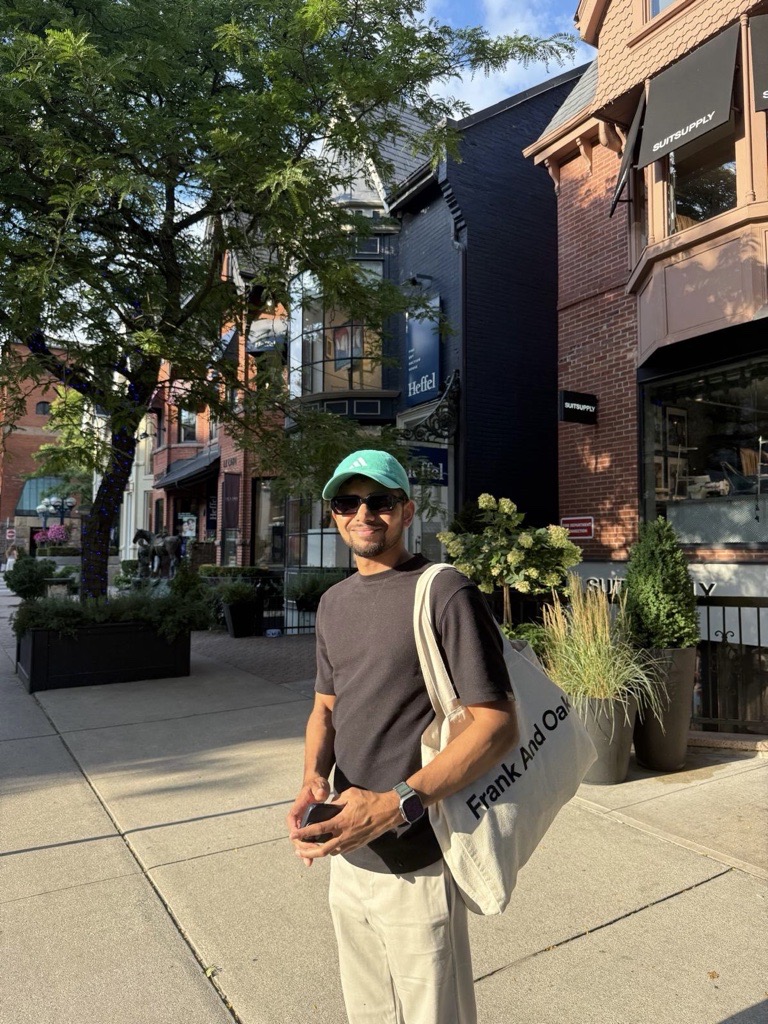 Walking a downtown street